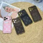 LV Pattern Leather iPhone Case