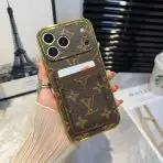 LV Pattern Leather iPhone Case Card Holder