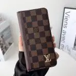 Louis V Folio Wallet Case iPhone 17 Series - Brown Checkered