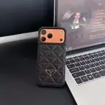 Prada iphone cover-BLACK