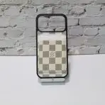 LV Magsafe Phone Case White Checkered