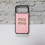 Miu Miu iPhone 17 case-Pink