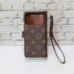 Zippered Wallet Phone Case LV Style for 17 Series