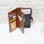 Zippered Wallet Phone Case LV Style for 17 Series