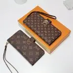 Zippered LV Wallet Phone Case