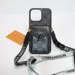 iPhone lv case- Black Checkered