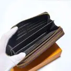 LV Brown Checkered Double Wallet