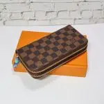 LV Brown Checkered Double Wallet