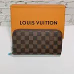 LV Brown Checkered Double Wallet