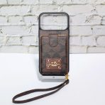 Coach Card Holder Case iPhone—Brown