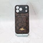 Coach Card Holder Phone Case-Brown