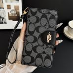 Coach Phone Case Wallet iPhone 17 - Black Black Clasp