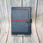 Gucci iPad Case-Black GG Diamonds Borders