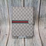 Gucci iPad Case- GG Diamonds Web Stripe