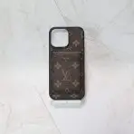 Louis V Magsafe iPhone Case Card Holder- Brown Monogram