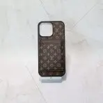 Louis V Magsafe iPhone Case Card Holder - Brown Small Monogram
