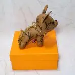 louis vuitton french bulldog keychain-Pale Monogram