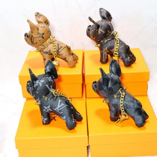 louis vuitton french bulldog keychain