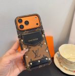 Louis Vuitton Card Holder Phone Case-Black