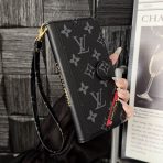 LV iPhone Case Wallet -BLACK MONOGRAM