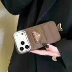 Case iPhone Prada-BROWN