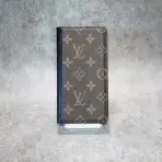 iPhone Wallet Case LV Leather-BROWN MONOGRAMM