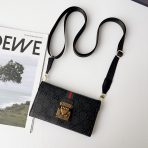 Gucci Crossbody Wallet iPhone Case-Black