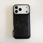 Hermes Leather Phone Case Black