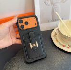 Hermes Leather iPhone Cover Card Slot For 12-18 Series - image 9