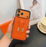 Hermes Leather iPhone Cover Card Slot For 12-18 Series - image 4