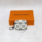 airpods lv case-White Checkered