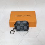 AirPods LV case—Black Checkered