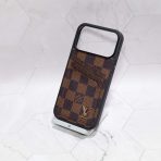 Louis Vuitton iPhone Card Holder Case—Brown Checkered