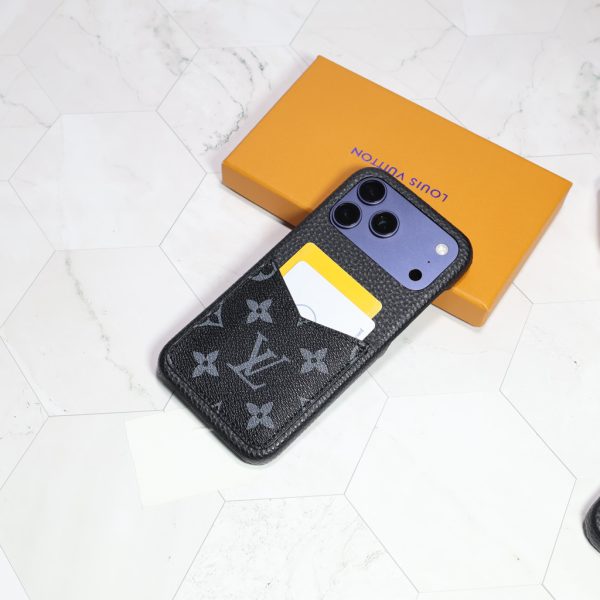 Black Monogram LV iPhone Case