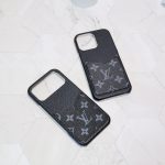 Black Monogram LV iPhone Case