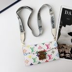 Multicolor LV Crossbody Phone Case- WHITE RAINBOW MONOGRAM