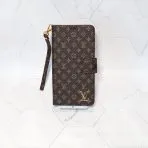 LV Leather Wallet iPhone Case-Brown Small Monogram