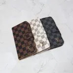 LV Leather Wallet iPhone Case