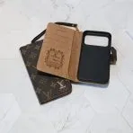 LV Leather Wallet iPhone Case