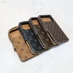 LV Leather Wallet iPhone Case