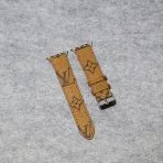 LV Apple Watch Bands Leather-Pale Monogram