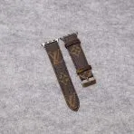 LV Apple Watch Bands Leather-Brown Monogram