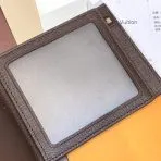 Brown Checkered LV Wallet Trifold - image 4