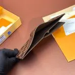 Brown Checkered LV Wallet
