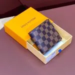 Brown Checkered LV Wallet
