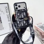 Canvas Dior Crossbody iPhone Case