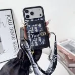 Canvas Dior Crossbody iPhone Case