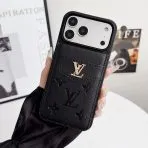 Card Holder Louis V iPhone Case-Black LV