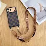 LV Classic Monogram iPhone Case-Brown Checkered