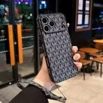 MK iPhone Case Hand Strap—Small MK Black